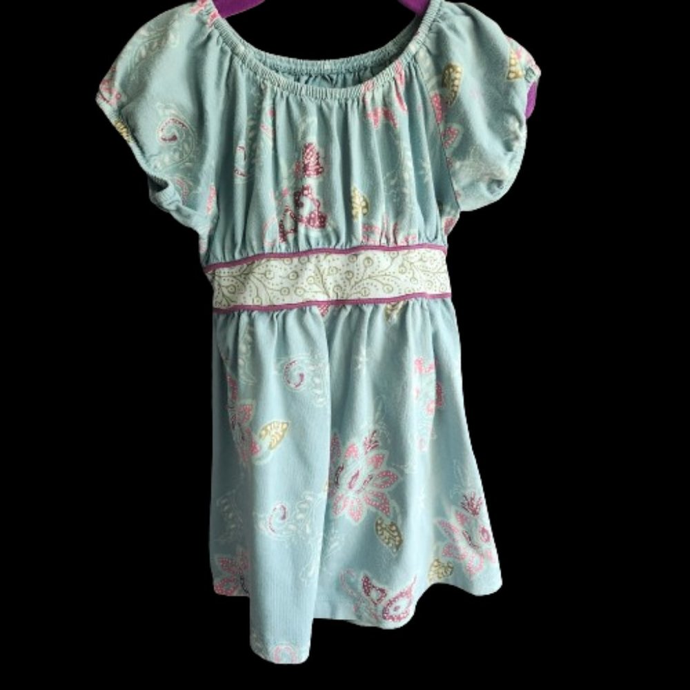 Girls' 2T Tea Collection cap sleeve dress